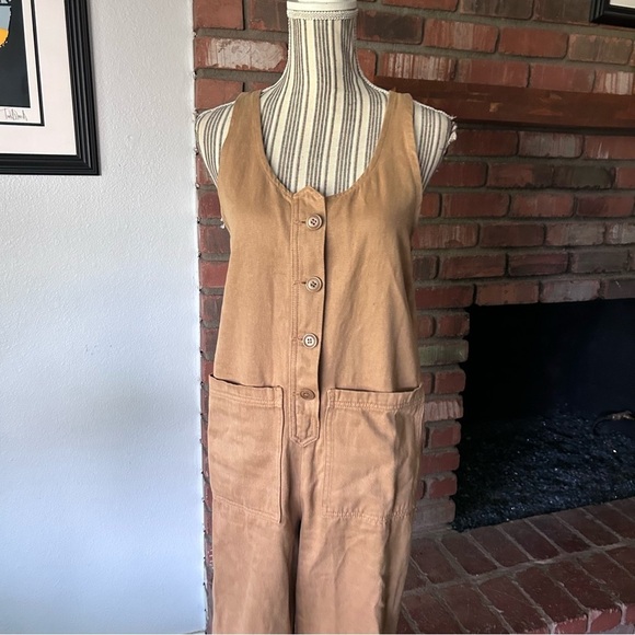 Jungmaven Button Front Jumper in Coyote Tan Sz XS - Picture 3 of 11